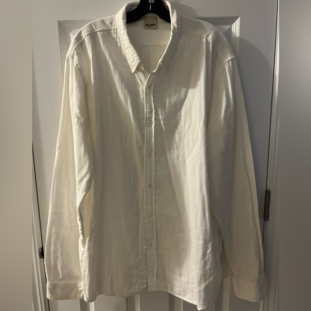 Baldwin Cream Casual Button Down Shirt